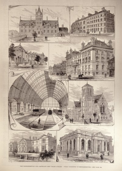 The Middlesbrough and Cleveland Iron Trade Jubilee: Public Buildings in Middlesbrough, from 